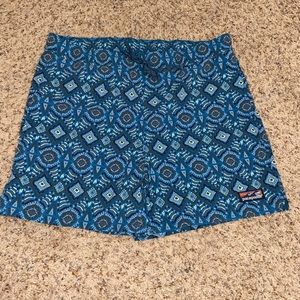 Men's Swim Trunks. They're around 16" length.